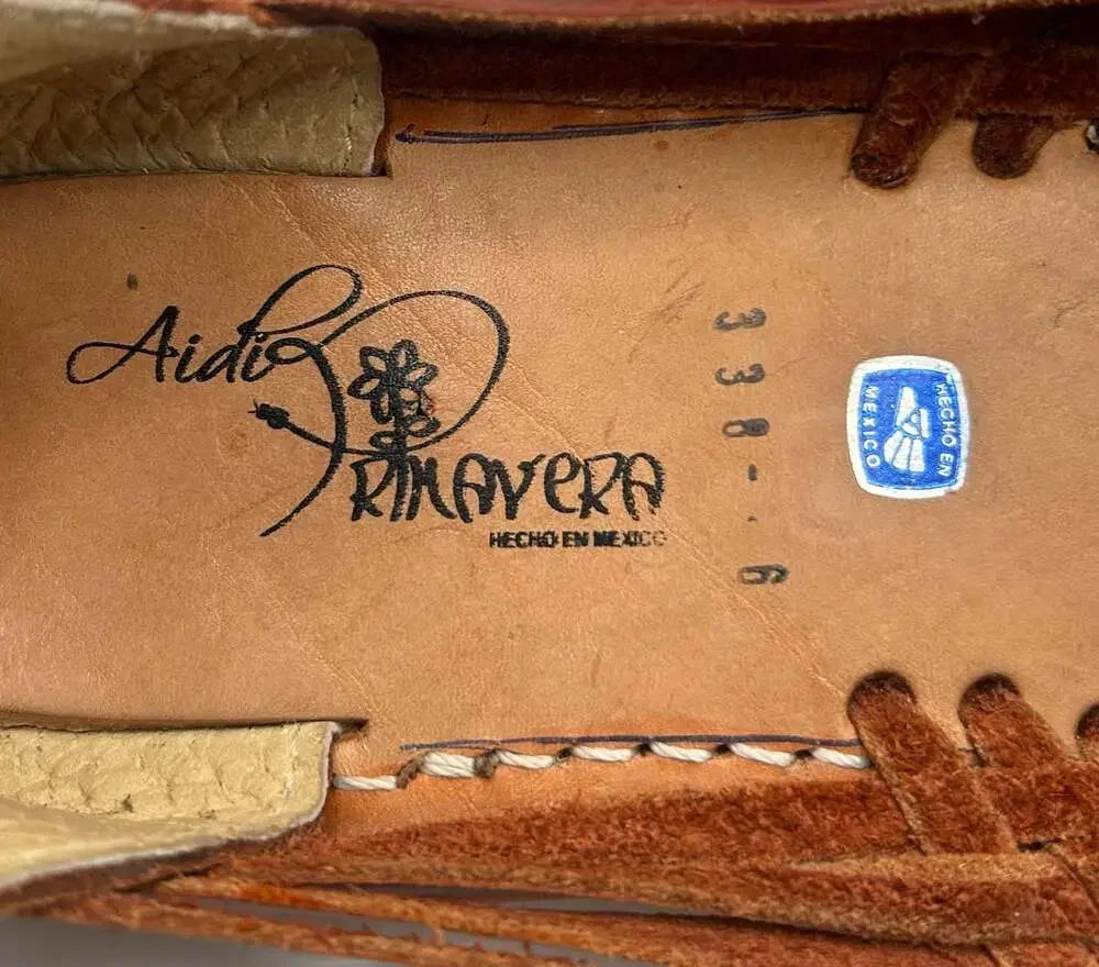 Aidi Primavera Handmade Mexican Leather Woven Huarache Sandals